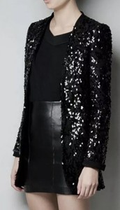 Las mejores ofertas en Lentejuelas Zara abrigos, chaquetas y chalecos para  mujeres capa exterior de poliéster | eBay