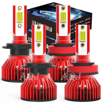 For Jaguar XF 2009-2011 - 6000K LED Headlight Combo High Low Beam 4x Bulbs Kit - Image 1 of 4