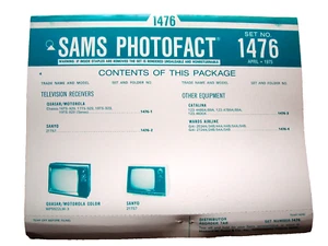 Sams Photofact 1476 - Imagen 1 de 1