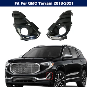 Parachoques delantero izquierdo y derecho cubierta de luz antiniebla bisel embellecedor para GMC Terrain 2018-2021 - Imagen 1 de 10