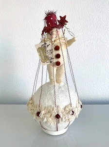 DEE FOUST for BETHANY LOWE 12" Ivory Snowman Star Christmas Ornament Figurine - Picture 1 of 10