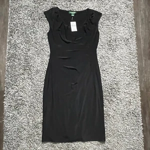 Lauren Ralph Lauren Women's Black Sleeveless Dress Size 6P $99 NWT - Picture 1 of 8