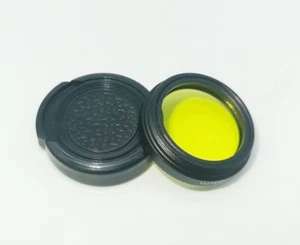 New Yellow Panchromatic Filter Lens for Rollei 35S 35SE 40 2.8 with Cap Hood - Picture 1 of 6