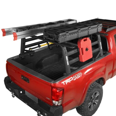 Pickup Truck Bed Racks Ladder Cargo Rack Adjustable Height For Pickup Universal - Image 1 of 4