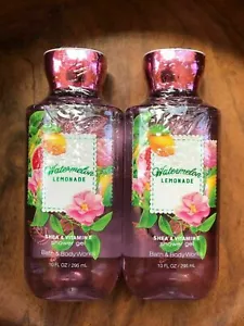 BATH AND BODY WORKS WATERMELON LEMONADE SHOWER GEL,10 OZ, LOT OF 2, NEW! - Picture 1 of 1