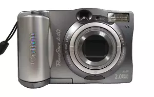 Canon PowerShot A40 2MP Silber Digitalkamera 3x optischer Zoom getestet & funktionsfähig - Bild 1 von 17