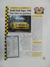 CARTE FICHE AUTO  SUZUKI SWIFT SUPER 1600  2005-2006  (314-315)