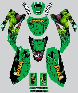 Kit gráfico para Yamaha TTR110 TTR 110 2008-2020 calcomanías gráficos Hulk - Imagen 1 de 1