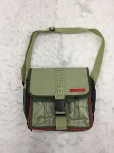 Arctic Zone Lunch Bag Green  Canvas Buckle Zipper Shoulder Strap