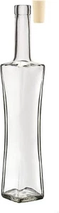 0,5L Glasflasche Zum Befüllen + Korken Likörflasche Essig-Öl Flasche Karaffe - Bild 1 von 25