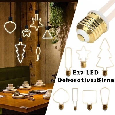 E27 Vintage LED8/4W Lampen Dekorative Glühbirne warm Edison Retro Design dimmbar - Bild 1 von 4