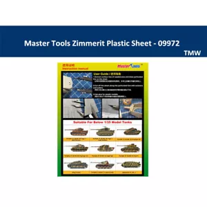 Trumpeter Master Tools 09972 Zimmerit Plastic Sheet A4 Size Model Accessories - Picture 1 of 3