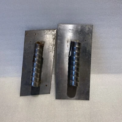 Vintage & Rare Lot Of 2 Red Devil Inc. 2086 & 2089 Trowels Full Stainless Steel - Image 1 of 4
