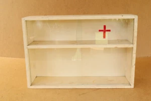 Vintage Furniture Wood Medical Cabinet Apothecary Chest Cupboard Shelf 1970s. - Picture 1 of 10