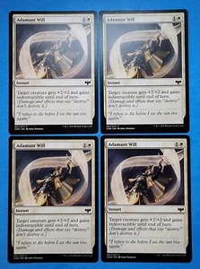 4x Adamant Will Innistrad Crimson Vow 2021 Mtg Magic Card Instant Plains 1 - Picture 1 of 4