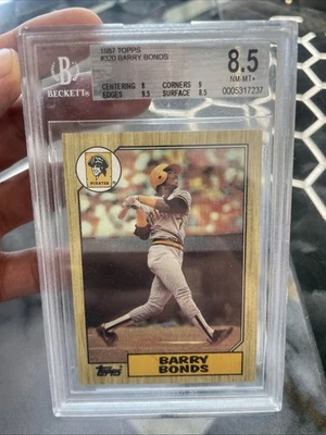 1987 Topps - Barry Bonds #320 (RC) - Image 1 of 2