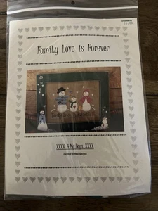 4 My Boys “Family Love Is Forever” Complete Cross Stitch Kit Brand New - Picture 1 of 2