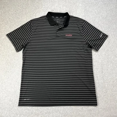 Arizona Diamondbacks Polo Shirt Mens XL MLB Nike Golf Dri Fit MLB Stripe - Image 1 of 4