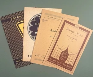 Vtg 1950’s Play Books Strange Victory, Andante, The Lamb In The Window, Hour Of - Picture 1 of 10
