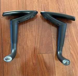 Allsteel #19 Office Chair Full Arm Assembly - Black Color - (R + L) - Picture 1 of 10