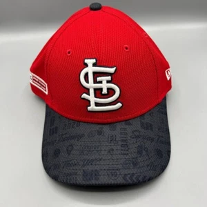 St. Louis Cardinals Hat Youth Black Red 9Forty New Era Strap Back Cap New - Picture 1 of 8