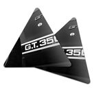 2x Triangle Coaster - BW - Black GT350 Mustang Car Vehicle Race #41324