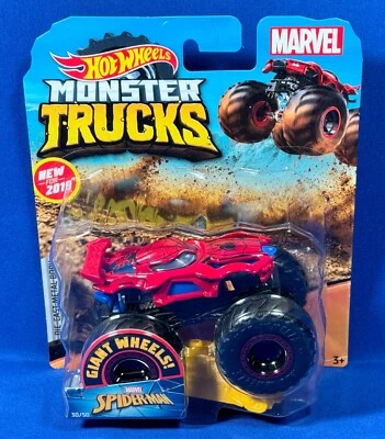 New SPIDER-MAN - Hot Wheels 1:64 STUNT STORM Monster Truck DIE CAST Car 2018 - Image 1 of 4