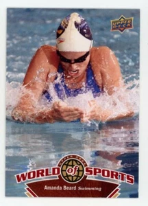 Tarjeta coleccionable 2010 Upper Deck Amanda Beard natación World of Sports - Imagen 1 de 1