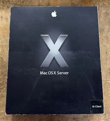 Apple Mac OS X Server 10.4 Tiger 10-Client w/2 LICENSES (M9769Z/A) - Image 1 of 4
