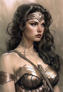 Impresión artística "Wonder Woman 57" 13x19 limitada a solo 20 copias numeradas a mano - Imagen 1 de 1