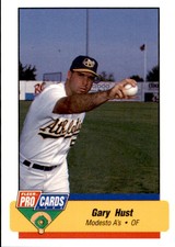 1994 Modesto A's Fleer/ProCards #3076 Gary Hust Hattiesburg Mississippi MS Card