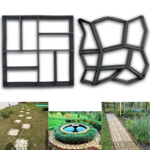 Gartenweg Schablone Gießform Gehweg Form Pflasterform Gehwegplatten DIY Garten - Bild 1 von 17
