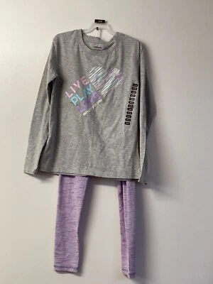 Skechers Active Wear Girls 2 Piece outfit, 14/16, Gray/Purple. New with tags. - Image 1 of 4