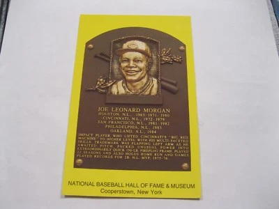 Сертифицированная аукционом JSA открытка с автографом Джо Моргана из Зала славы Зала славы  - Изображение 1 из 2