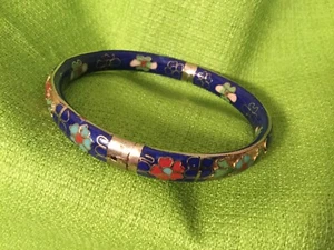 Hermosa pulsera, Estate, Cloisonné, con bisagras - Imagen 1 de 6