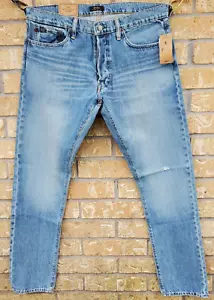 POLO RALPH LAUREN SULLIVAN SLIM FIT BUTTONFLY HERREN DISTRESSED BLAU JEANS - Bild 1 von 7