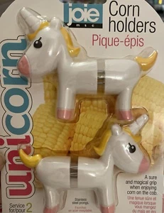 Joie Neuheit Einhorn Mais Halter Edelstahl Zinken sicherer & magischer Griff - Bild 1 von 10