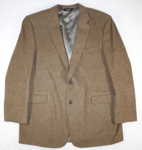 Jos. A. Bank Blazer Mens 48 XL Gordon Camel Hair Flannel Sport Coat Jacket Brown - Picture 1 of 11