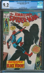 Amazing Spider-Man #86 🌟 CGC 9.2 🌟 ¡Origen Viuda Negra! Marvel Comic 1970 - Imagen 1 de 2