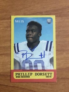 2015 Topps '63 Mini Autographs #63APD Phillip Dorsett RC Colts AUTO  #'d 75