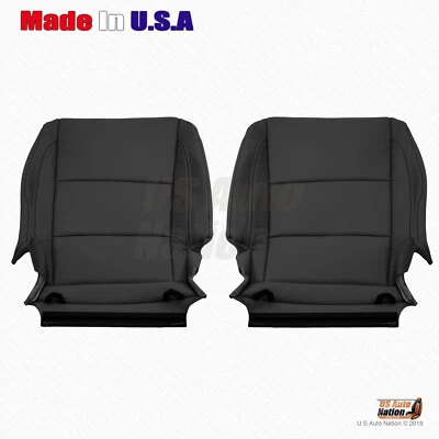 Cubierta de asiento de vinilo negra para conductor delantero y pasajero Acura MDX 2014-2020 Foto 1 de 4
