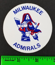 Vintage 1970's Milwaukee Admirals Ice Hockey Sticker Decal