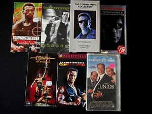 Arnold Schwarzenegger VHS Tapes Lot - 8 Tapes; TESTED AND WORKS GREAT - Picture 1 of 5