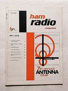 HAM RADIO MAGAZINE MAY 1976 TTH ANNUAL ANTENNA ISSUE - PIN DIODE - VHF - TOWERS - Zdjęcie 1 z 2