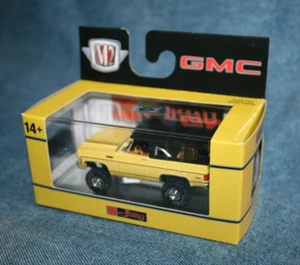 M2 Auto-Thentics 1973 GMC JIMMY SIERRA 4x4 R95 24-113 Yellow Black 1/9K SHARP !! - Picture 1 of 4