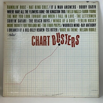 Capitol Records Various – Chart Busters '62 Vinyl Record T-1837 12" 33 RPM Foto 1 de 4