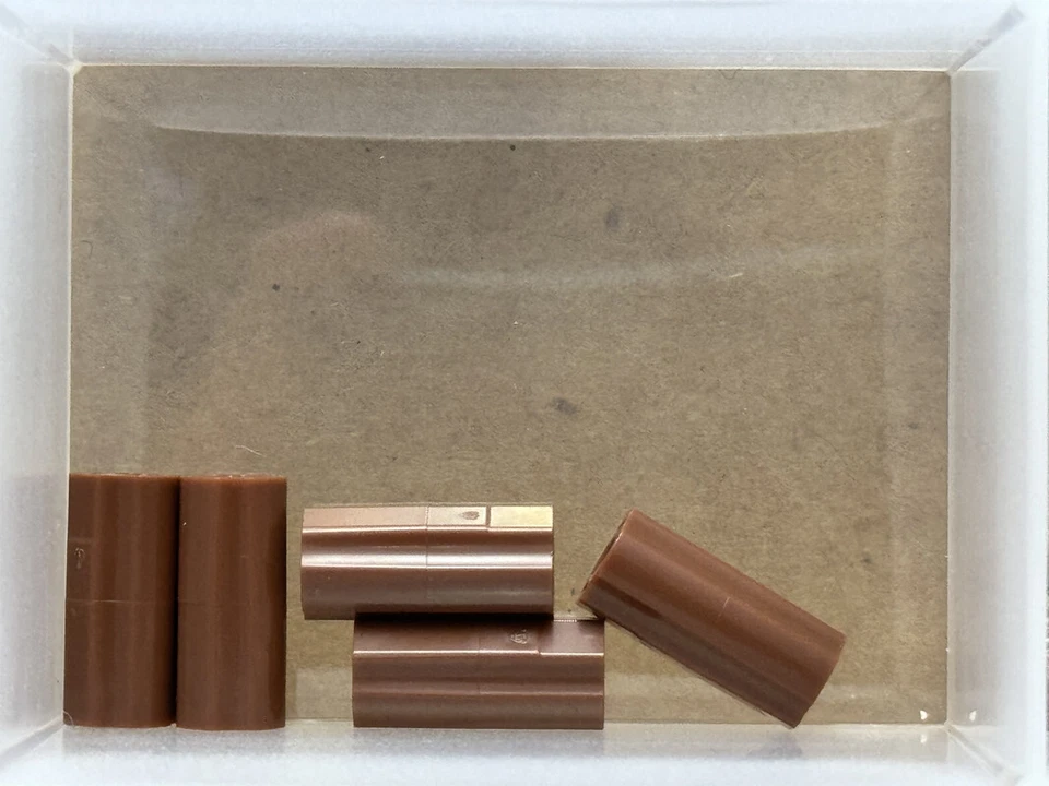 LEGO Parts - Reddish Brown Technic, Axle Connector 2L - No 6538c - QTY 5 - Image 1 of 1