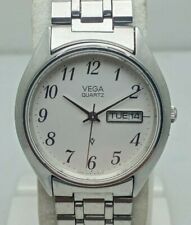 Vintage Vega 8558 Day/Date Quartz Watch
