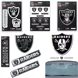 NFL Oakland Raiders Premium Vinyl Decal / Sticker / Emblem - Pick Your Pack - Picture 1 of 11