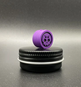 Koch Tools x Playge Collab - PVC KapSkyll - Purple/Black EDC Bead Zipper Pull - Picture 1 of 2